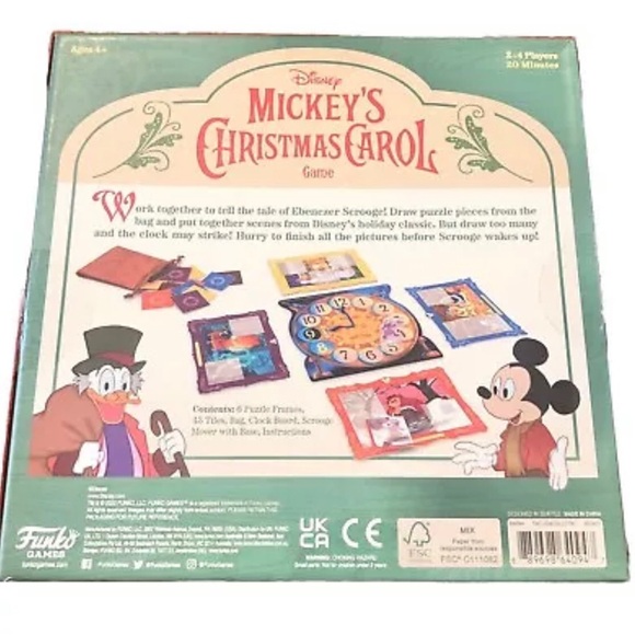 Disney Mickey’s Christmas Carol Game By Funko - Brand New In Box - Picture 2 of 2